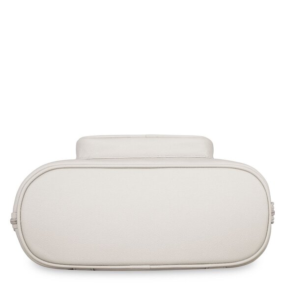 Ladies’ Grey Vegan Leather Backpack – Top Handle Daypack - Picture 6 of 10